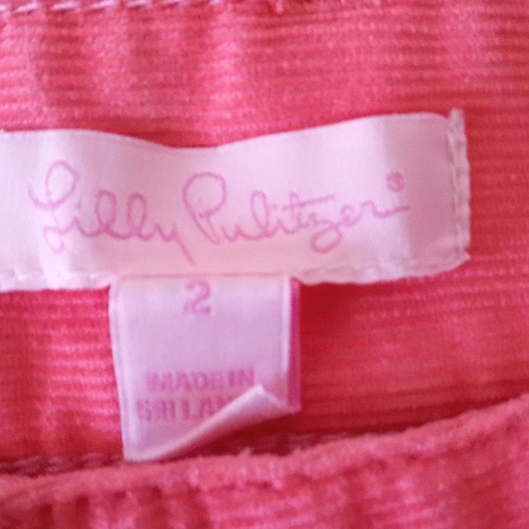 Lilly Pulitzer corduroy Main Line Fit Pants Pink - Picture 3 of 5